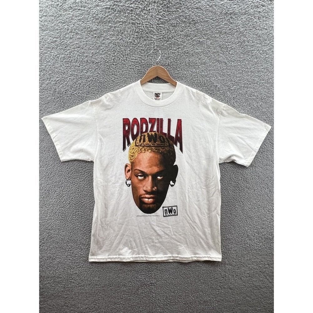ONEITA Dennis Rodman Rodzilla NWO World Championship Wresting Deadstock T-Shirt